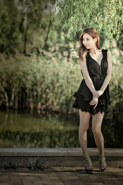 5 Shin Se Ha outdoors - very cute asian girl-girlcute4u.blogspot.com