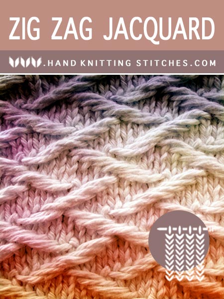 Hand Knitting - Zig Zag Jacquard #SlipStitchKnitting