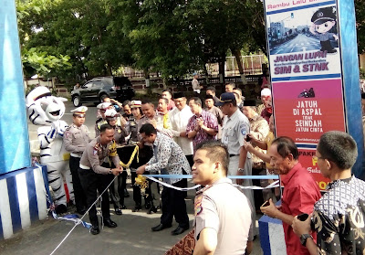 polres lombok timur, kampung tertib lalu lintas, seruni, kelurahan selong lombok timur ntb