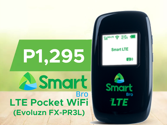 Smart Bro LTE Pocket WiFi (Evoluzn FX-PR3L) Priced at P1295, with Speeds of Up To 42MBPS