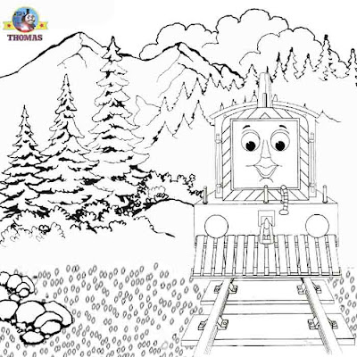 thomas the train coloring pages for kids printable
