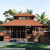 Small Kerala traditional laterite stone house