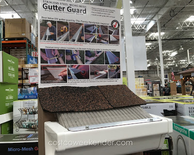 EasyOn Gutter Guard Protection System - 36 feet of steel mesh that could save you a lot of time