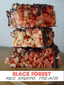cherry and chocolate rice krispie treats