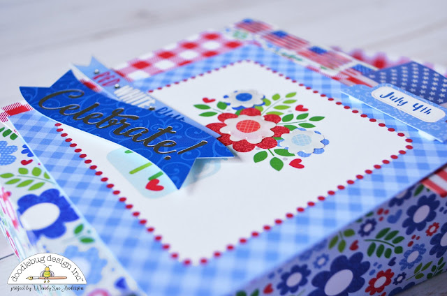 4th of July treat buckets by Wendy Sue Anderson with the "Yankee Doodle" collection from Doodlebug Design Inc.