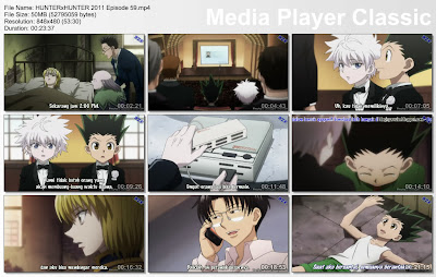 Download Film / Anime Hunter x Hunter 2011 Episode 59 "Penawaran dan Cepat" Bahasa Indonesia