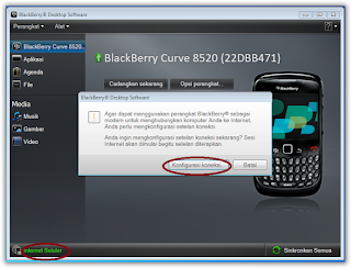 cara mudah setting blackberry jadi modem