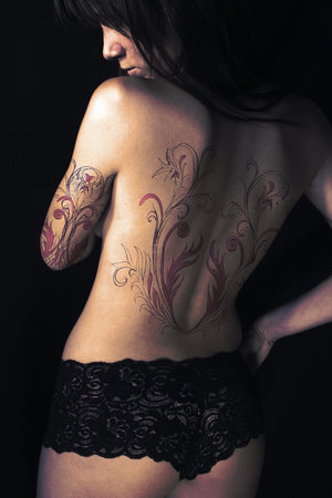 Popular tattoo designs for women are stars moon crescents moon and stars 