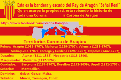 Bandera , escudo, rey, Aragón, Señal Real