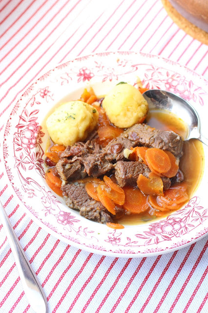 boeuf mijote et dumplings