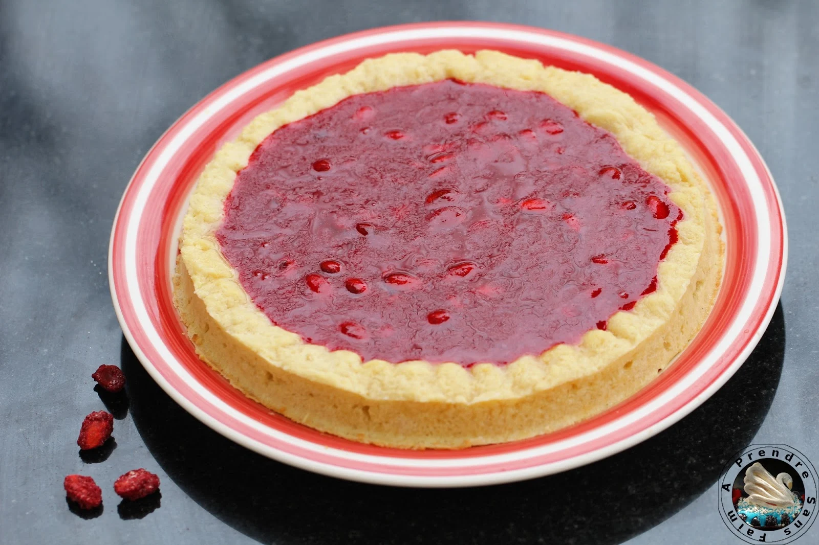 Tarte aux pralines roses (pas à pas en photos)