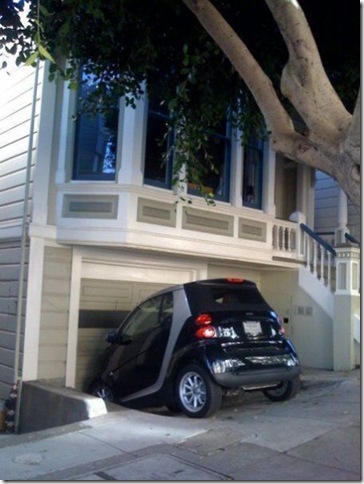 na garagem