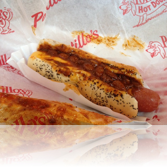 Portillos Chili Dog in Chicago, IL