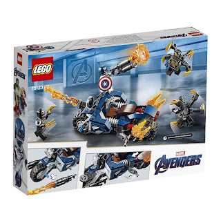 Lego 76123 Captain America: Outriders Attack Caja