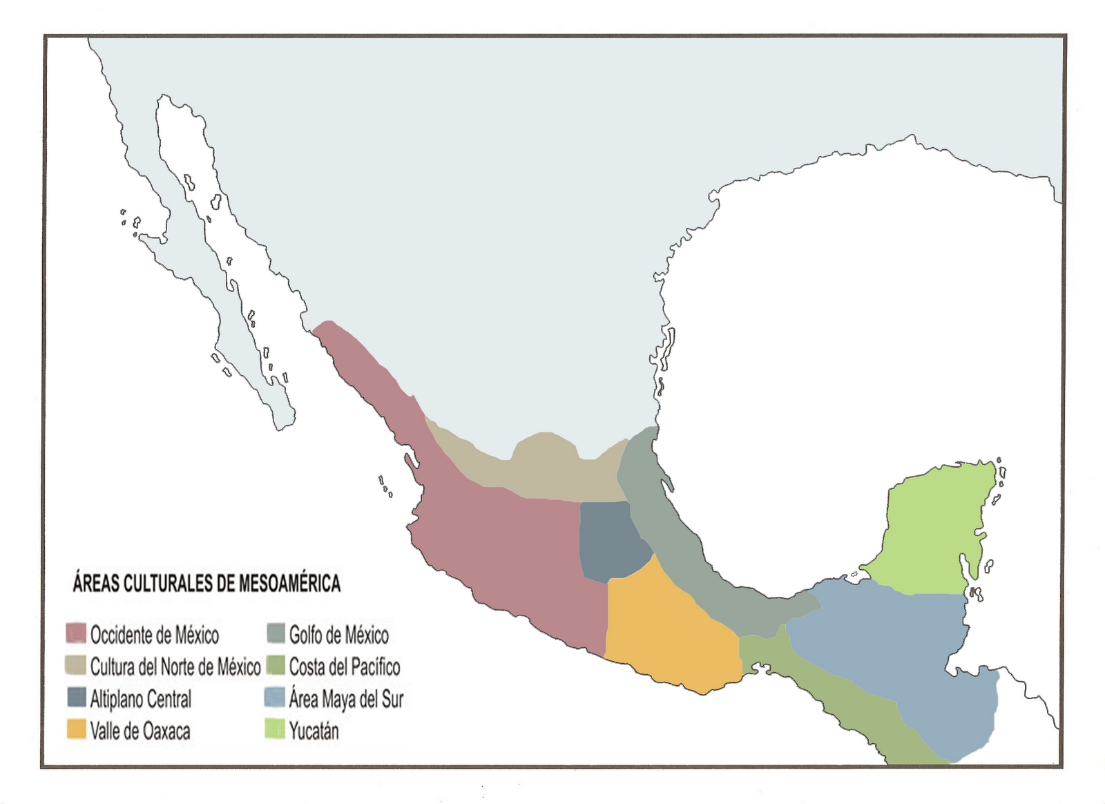 Soñando un Mexico Mejor Areas culturales de Mesoamerica