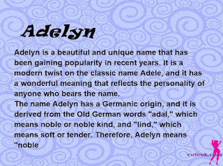 meaning of the name "Adelyn"