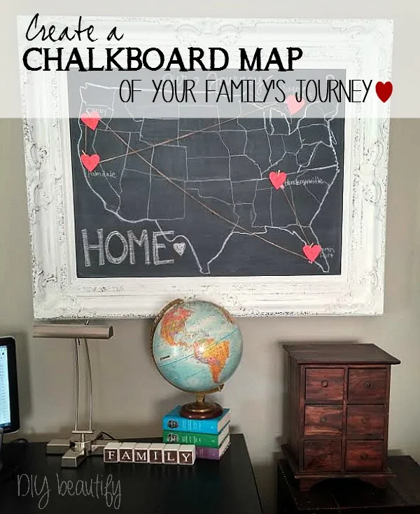chalkboard map