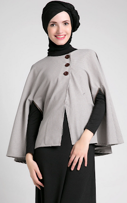  Model  baju  atasan  wanita muslim batik bahan sifon modis 