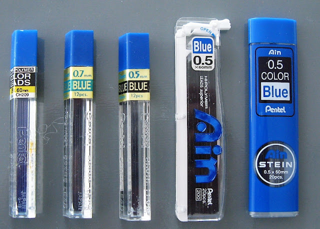 pentel blue leads