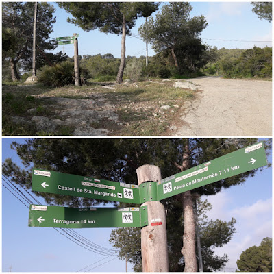 La Pobla de Montornès a Tarragona GR-92, urbanització El Casellot al terme municipal de La Riera del Gaià