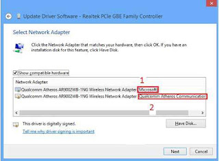 setting driver wifi