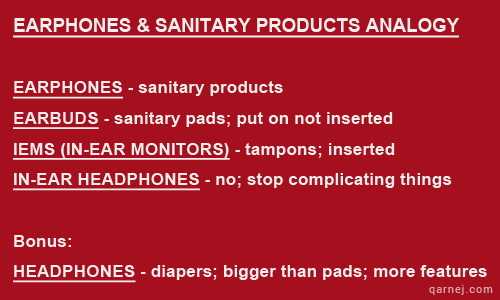 difference between earphones, earbuds and iems