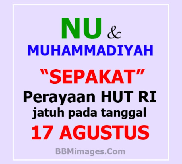 meme 17 agustus lucu nu dan muhammadiyah sepakat