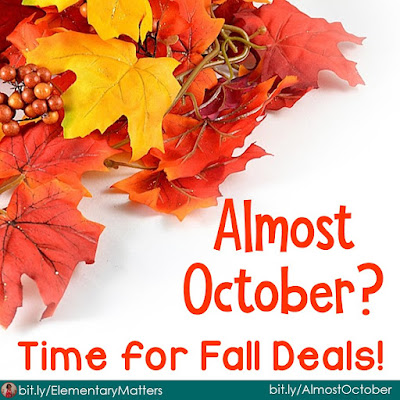 Time for October : Here are 6 different dollar deals with an October theme, including brain breaks, task cards, counting, phonics, and informational text.