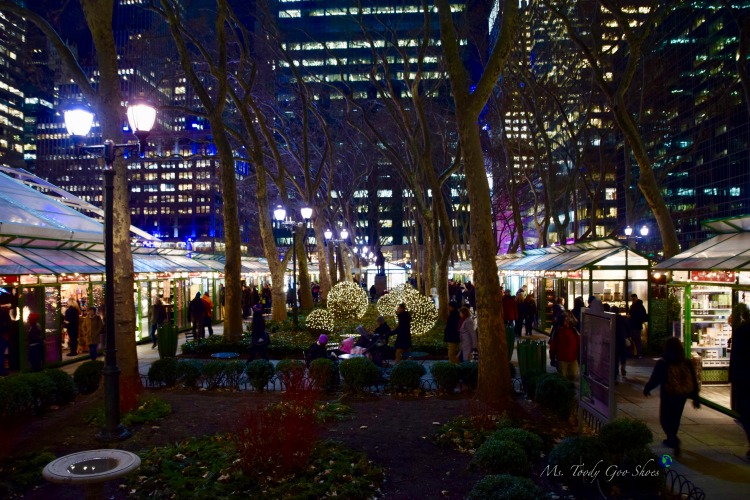 Bryant Park Holiday Market  - One of 10 Must- See Holiday Sights in Midtown, New York City | Ms. Toody Goo Shoes