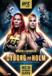 predictions for UFC 219 pay-per-view Cyborg vs Holm
