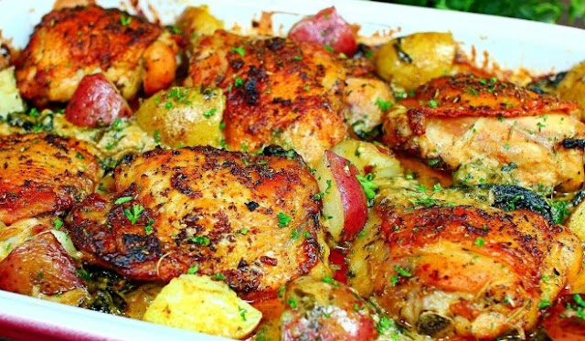 Garlic Butter Chicken And Veggies