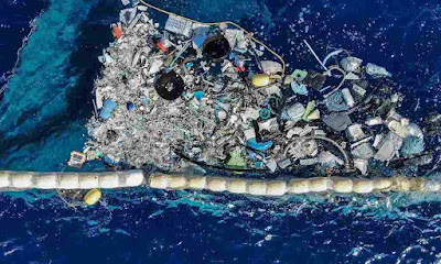 Plastico recolhido pela Ocean Cleanup