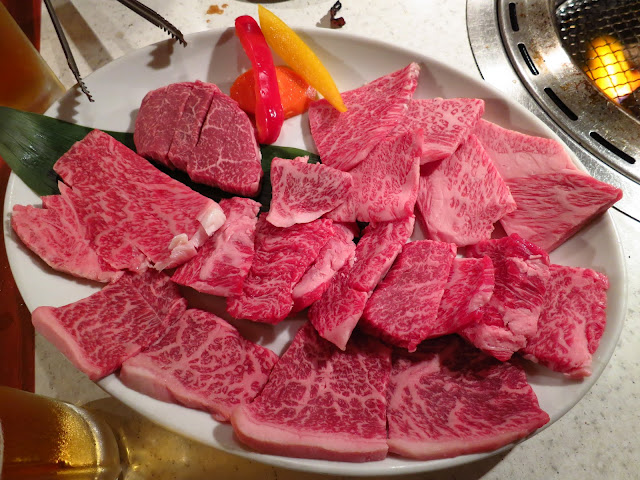 A5 grade Wagyu. Tsuruhashi Yakiniku BBQ restaurant area. Tokyo Consult. TokyoConsult.