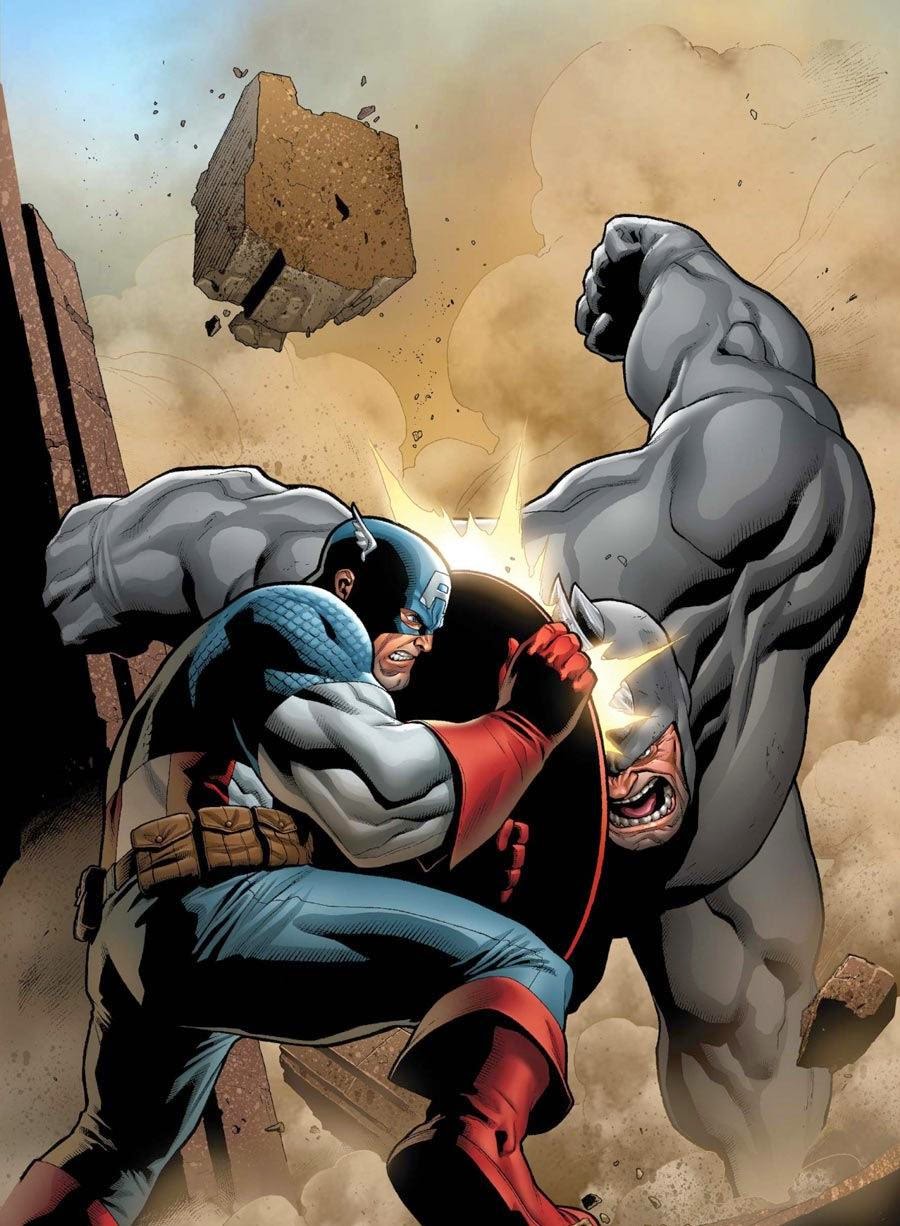 Rhino Marvel Comics Fictional Character, Rhino VS Captain America