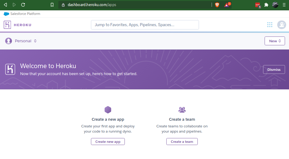 Heroku Dashboard