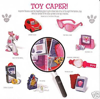Set of 8 Burger King Pink Panther 2 Toys Released February 2009