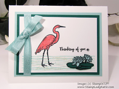 Card made with Stampin'UP!'s Lilypad Lake stamp set by StampLadyKatie