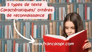 5 types de textes