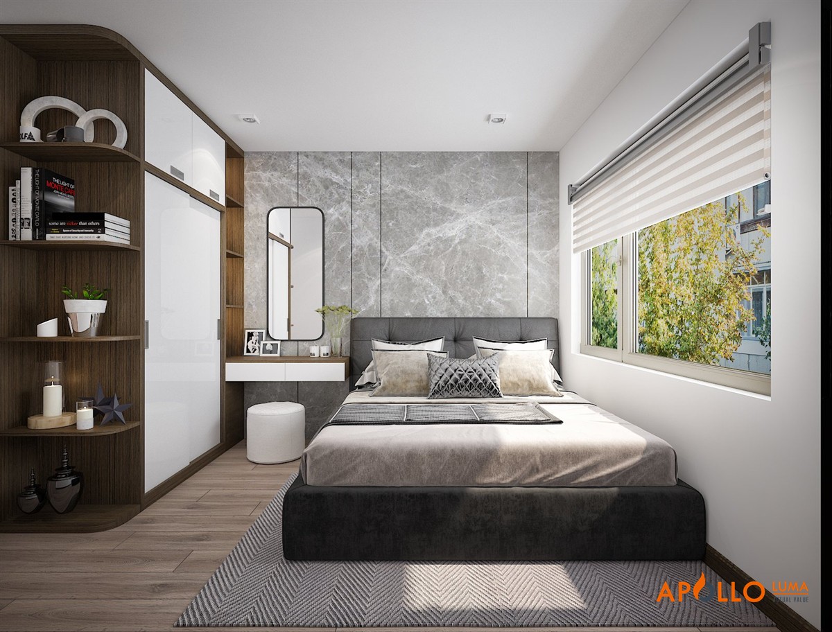 Thiết kế nội thất căn hộ 2PN+1 Vinhomes Grand Park Quận 9