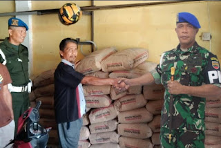Dandenpom 1/4 Padang dan Personel TNI Ikut Goro bersama masyarakat Jorong Benteng