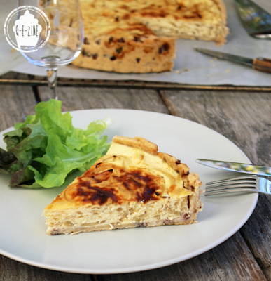 tarte au fromage blanc et aux oignons