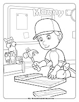 handy manny coloring pages