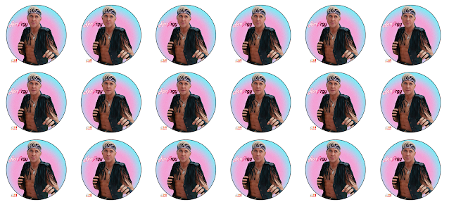 Barbie the Movie: Kenrgy Free Printable Cupcake Toppers or Circular Labels.