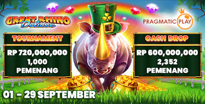 (Promo!!) PP Daily Wins-Great Rhino Deluxe Cash Drop  Bengkelhoki.com