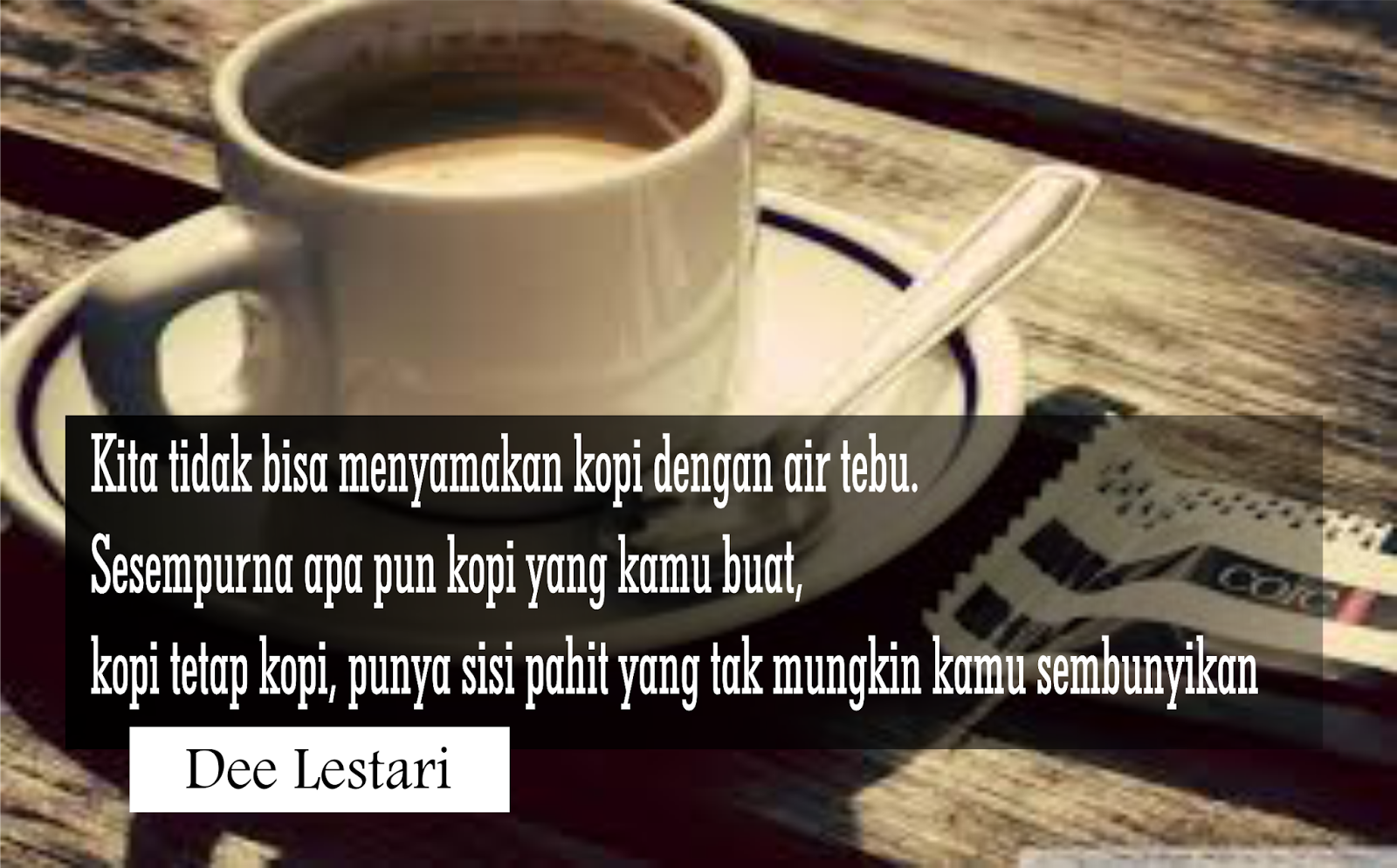 Kata Bijak Filosofi Kopi Cikimmcom