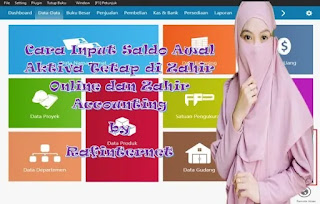 Cara Input Saldo Awal Aktiva Tetap di Zahir Online dan Zahir Accounting