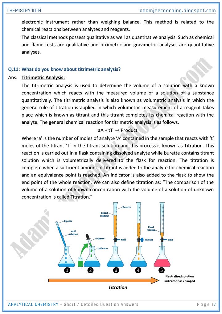 analytical-chemistry-short-and-detailed-question-answers-chemistry-10th