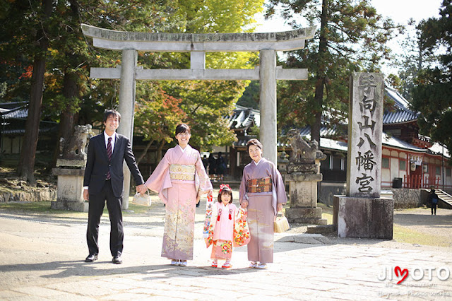 手向山八幡宮での七五三の出張撮影