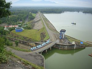 Bendungan Gajah mungkur (Wonogiri) di Jawa Tengah