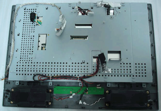 Opened chassis Acer AT2010 LCD